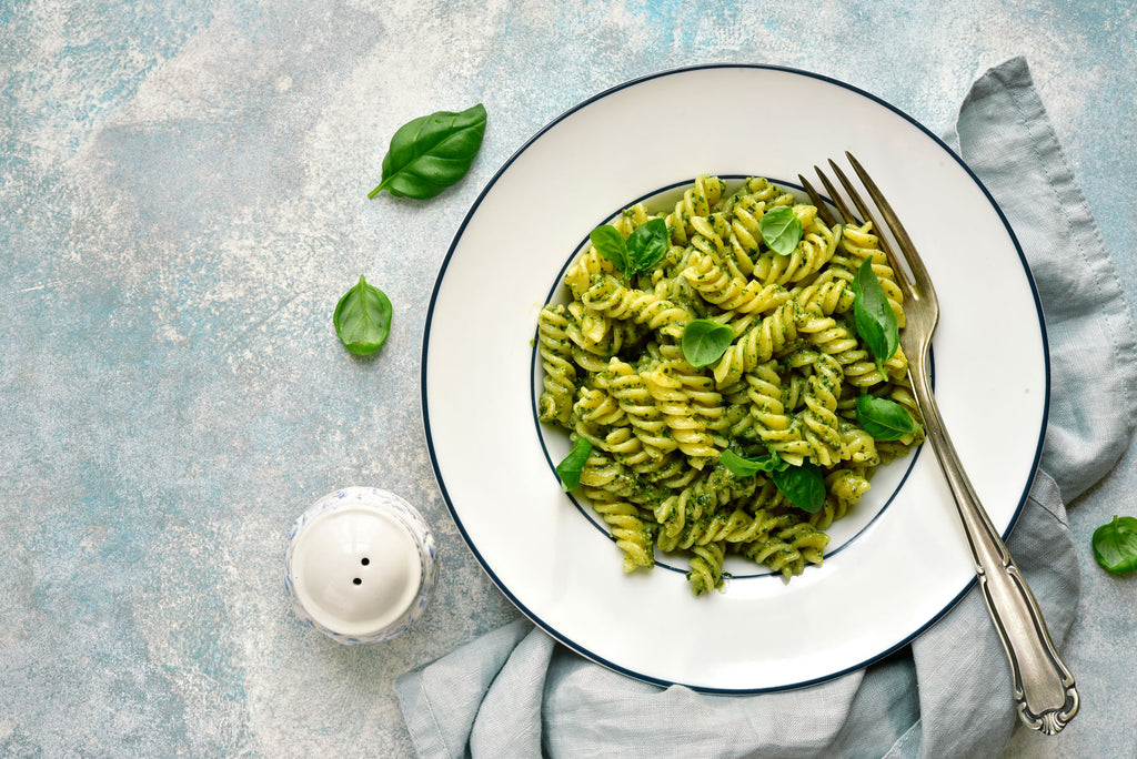 Quinoa Pasta with Avocado Pesto